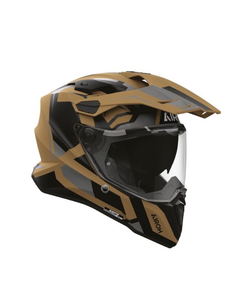 Casco Airoh Commander 2 Polar sabbia opaco