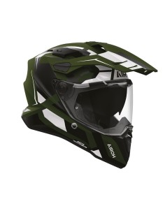 Casco Airoh Commander 2 Polar verde opaco