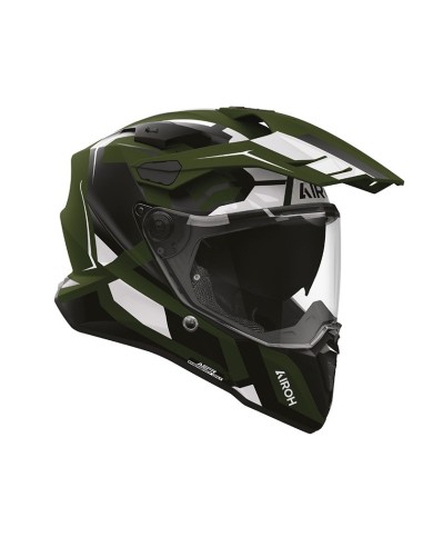 Helm Airoh Commander 2 Polar grun mat