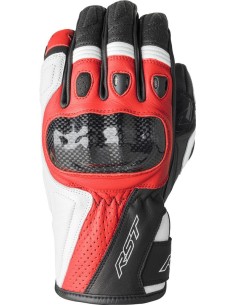 RST Stunt III CE gloves red black