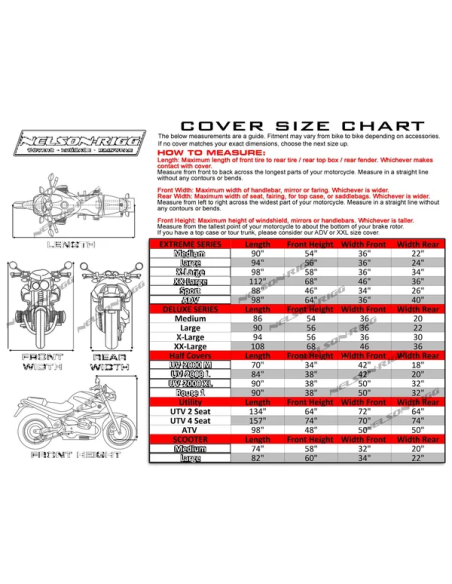 NELSON RIGG DEFENDER EXTREME SPORT BIKE COVER