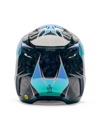 Helm Motocross Fox V3 RS Canvas acqua