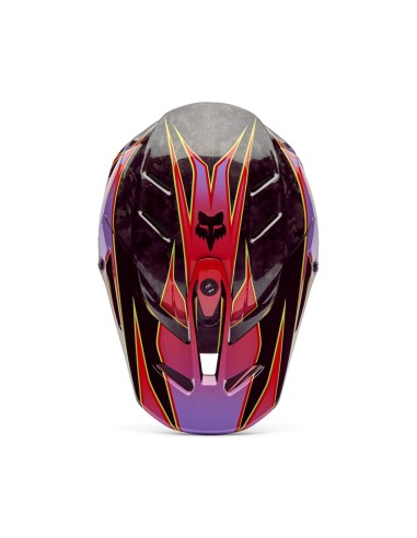 Motocross helmet Fox V3 RS Canvas red
