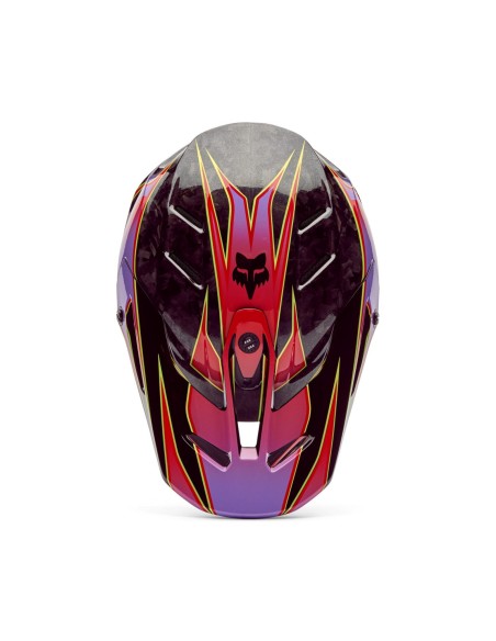Motocross helmet Fox V3 RS Canvas red