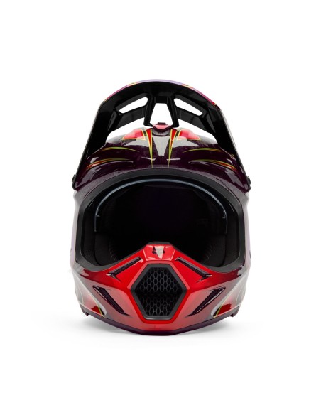 Casco Motocross Fox V3 RS Canvas rosso