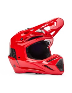 Casco Motocross Fox V3 RS Fracture rosso