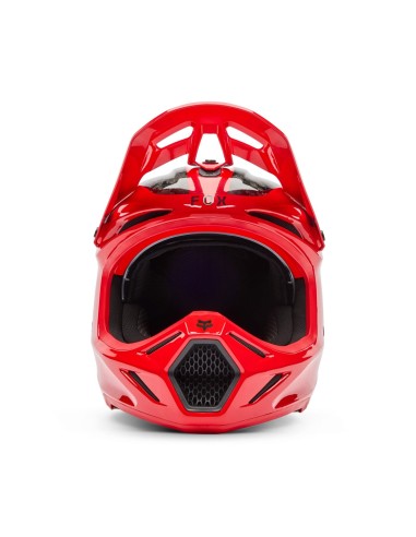Casco Motocross Fox V3 RS Fracture rosso