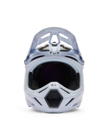 Casque Motocross Fox V3 RS Fracture blanc