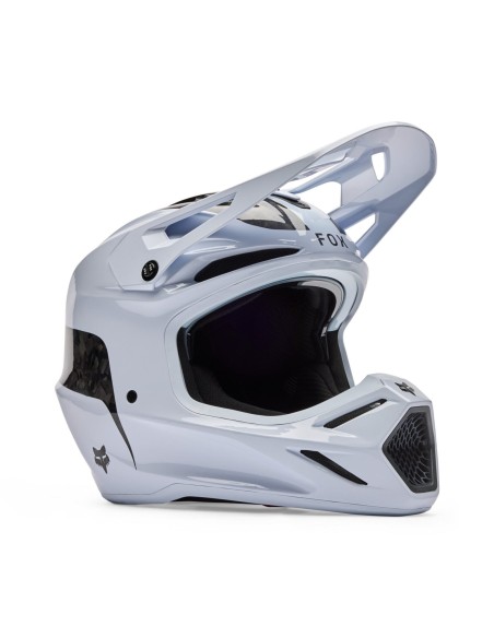 Casque Motocross Fox V3 RS Fracture blanc