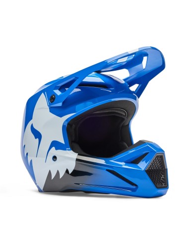 Fox Yth V1 Shield kid helmet blue