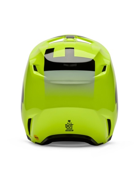 Fox Yth V1 Shield kid helmet yellow