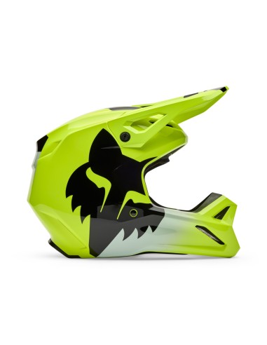 Kinder helm Fox Yth V1 Shield gelb