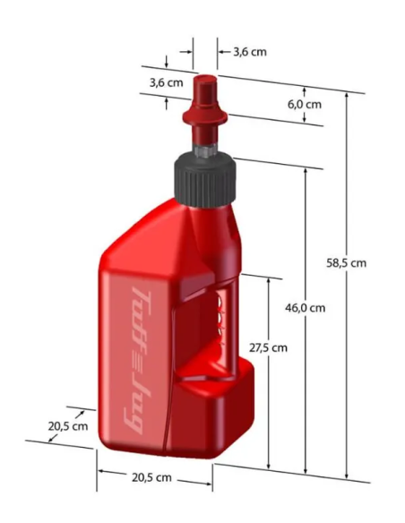 TUFFJUG VS RIPPERCAP 10L red