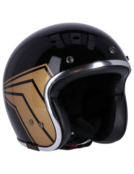 Jet helm 13 1/2 Skull Bucket schwarz