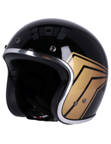 Casque Jet 13 1/2 Skull Bucket noir
