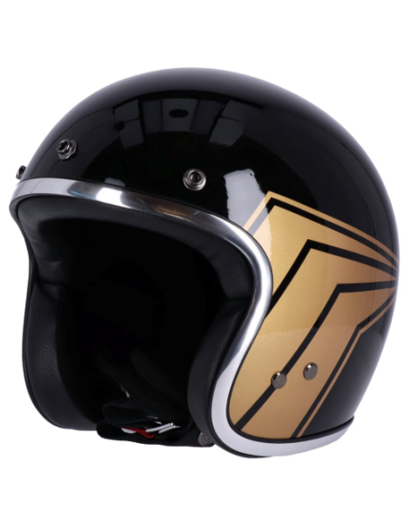 13 1/2 Skull Bucket black jet helmet