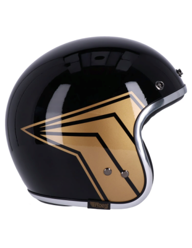 13 1/2 Skull Bucket black jet helmet