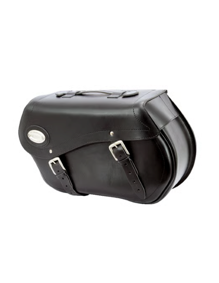 Longride, leather smooth saddlebags HCL153