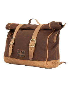 Longride, 'Old Chopper' waxed cotton saddlebag. 