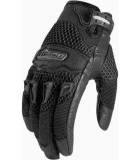 Icon Twenty-Niner Damen Motorrad Handschuhe Schwarz