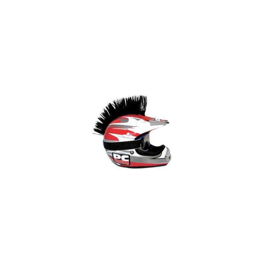 Cresta adesiva per casco nera PC RACING