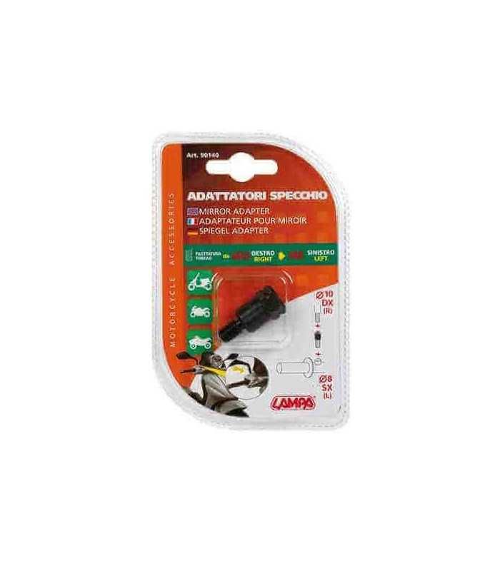 Adapter für Motorradspiegel - Gewinde 10 mm rechts - 8 mm links
