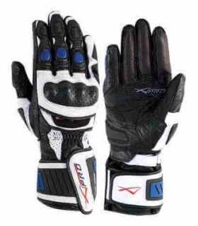 A-Pro Cobra leather glove white blue