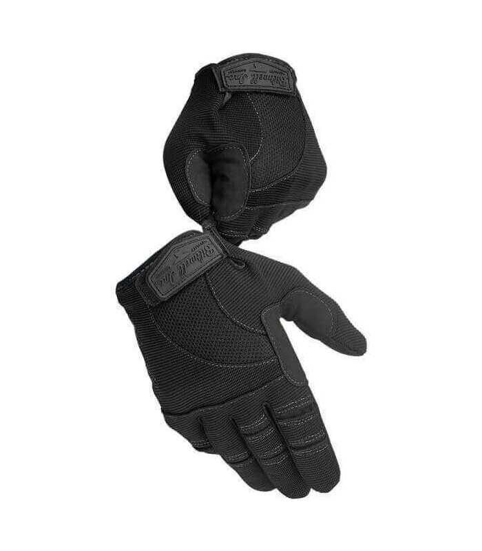 Biltwell schwarz Motorrad Sommer Handschuhe