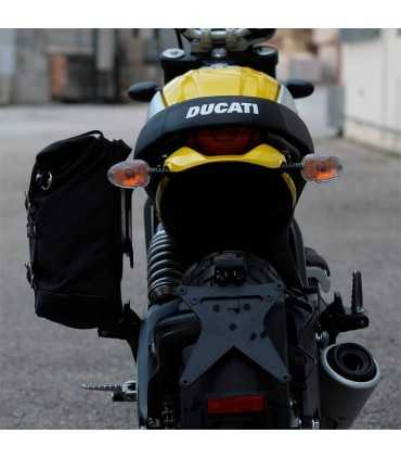 Unit Garage Borsa laterale + telaio Ducati Scrambler nera