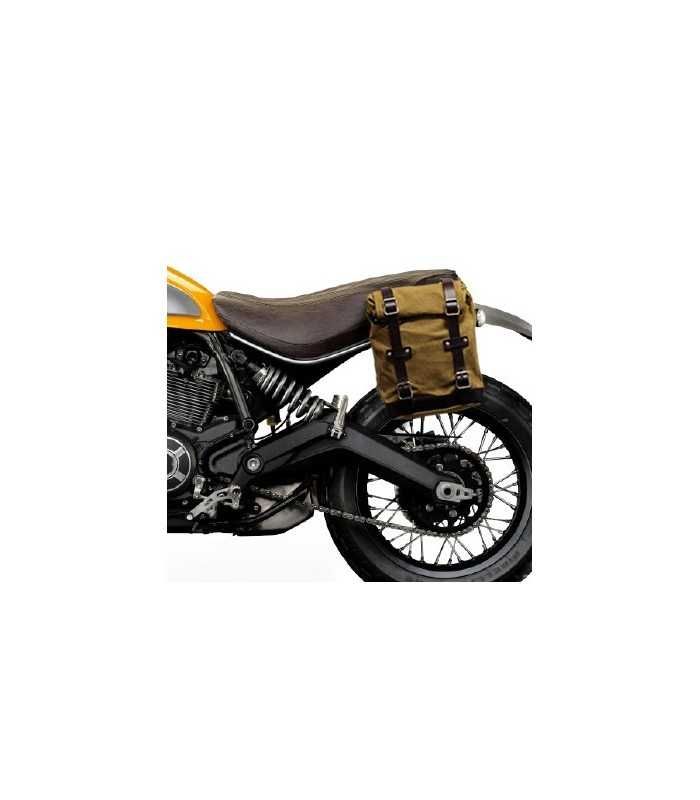 Unit Garage Borsa laterale + telaio Ducati Scrambler beige/marrone