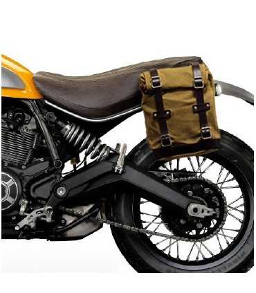 Unit Garage Side Pannier + subframe Ducati Scrambler beige/brown