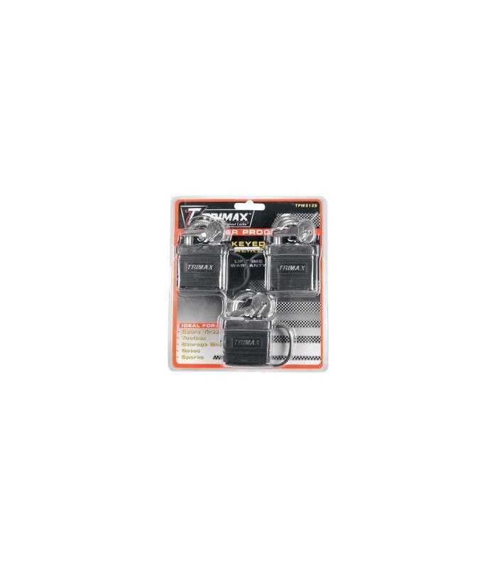 TRIMAX LOCK-3PK SAME KEY