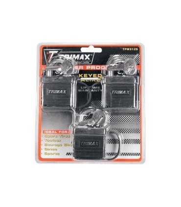 TRIMAX LOCK-3PK SAME KEY