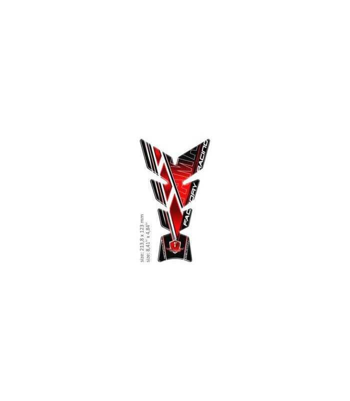 ONEDESIGN UNIVERSAL TANK PAD - GLOSS BLACK/RED/WHITE - YAMAHA