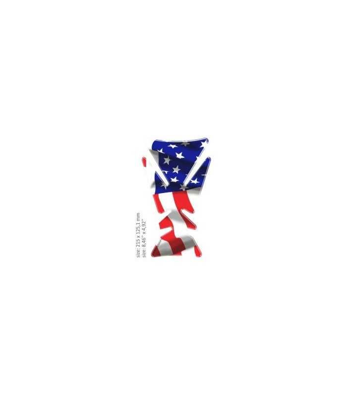 ONEDESIGN UNIVERSAL TANK PAD - GLOSS AMERICAN FLAG