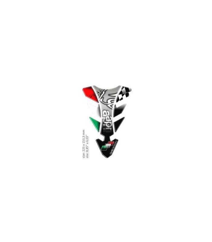 ONEDESIGN UNIVERSAL TANK PAD - GLOSS BLACK/WHITE/RED/GREEN - APRILIA
