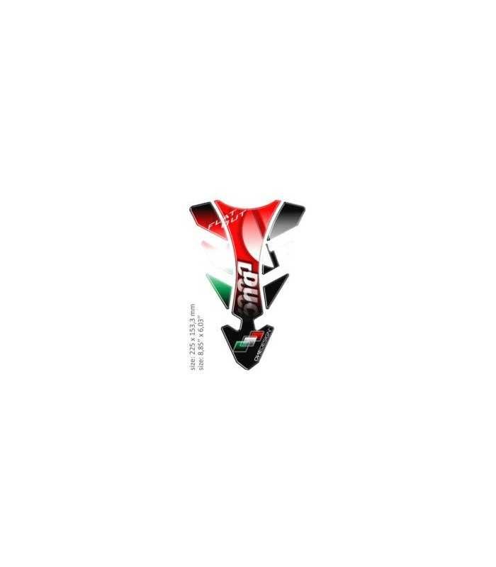 ONEDESIGN UNIVERSAL TANK PAD - GLOSS RED/GREEN/WHITE/BLACK - DUCATI