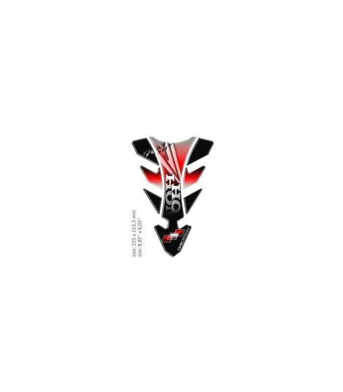 ONEDESIGN UNIVERSAL TANK PAD - GLOSS BLACK/RED/WHITE - HONDA