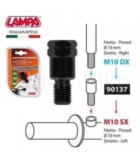 Mirror adapters - Thread 10 mm right -10 mm left  Thread