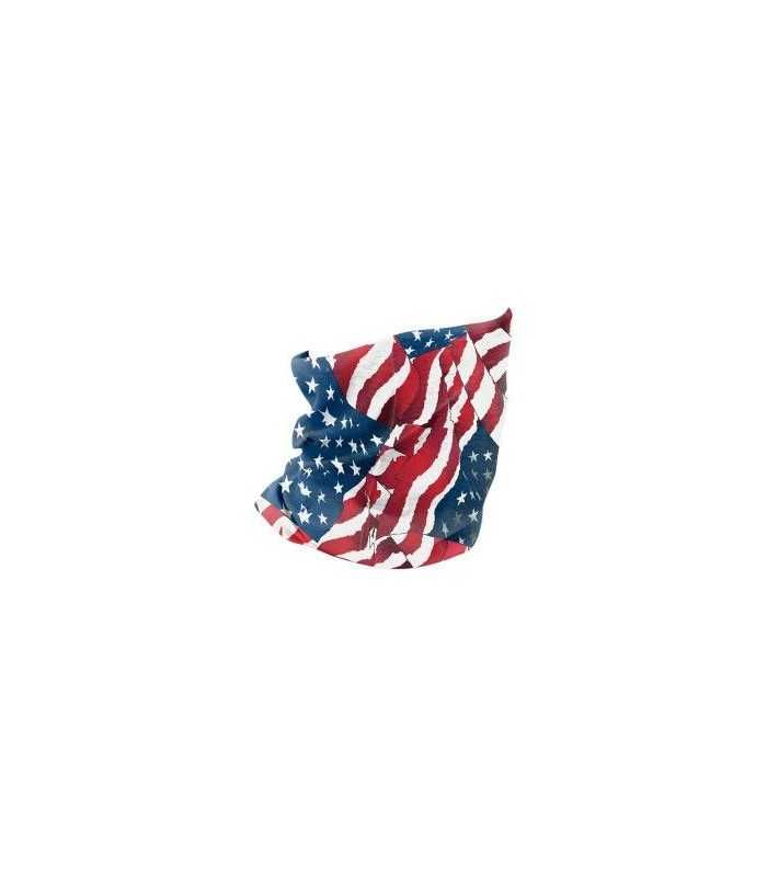 ZAN WAVY AMERICAN FLAG MOTLEY TUBE™ FLEECE LINED ONE SIZE