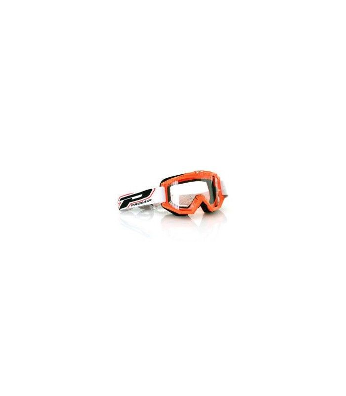 PROGRIP 3201 RACE LINE OFFROAD GOGGLES ORANGE LENS CLEAR