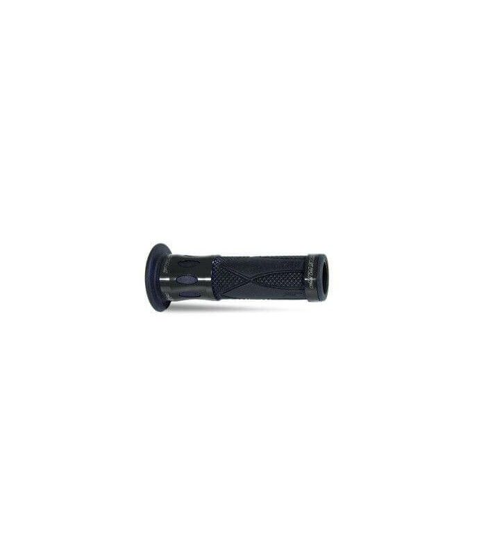 PROGRIP 728 SINGLE DENSITY ROAD GRIPS BLACK/BLACK ANODIZED ALUMINUM