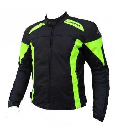 Giubbotto Moto Tecnico In tessuto Prexport Oasy Nero Giallo Fluo Impermeabile