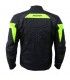 Motorcycle jacket Prexport Oasy waterproof black yellow