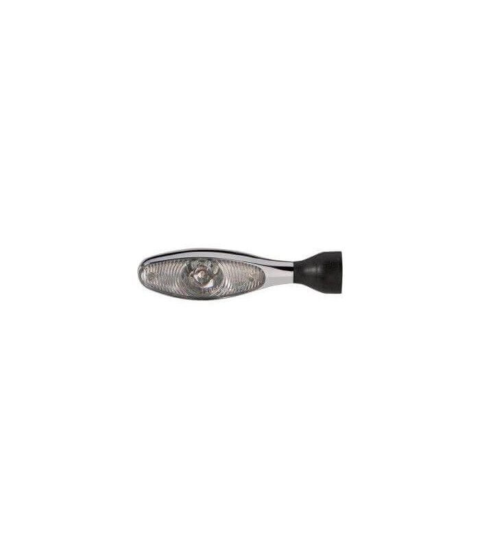MICRO 1000 DARK LED TURN/BRAKE/REAR LIGHT REAR CHROME HOMOLOGATED