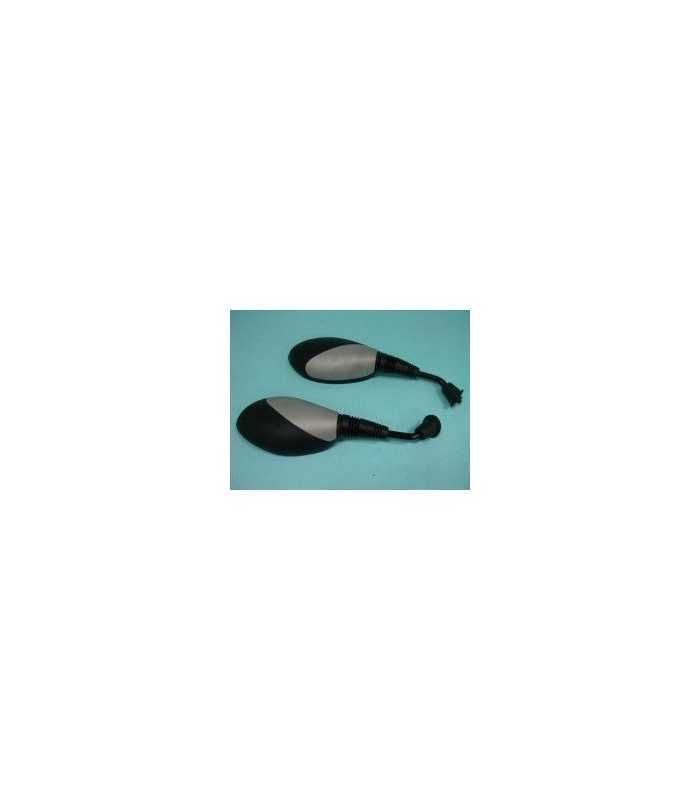 E-MARKED MIRROR BLACK/SILVER