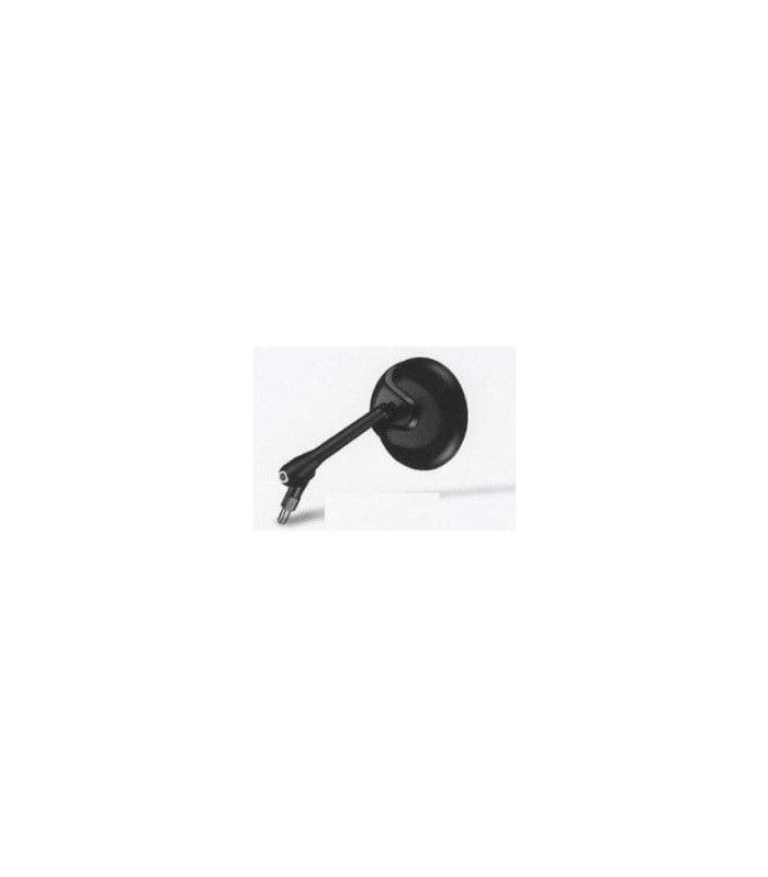 E-MARKED MIRROR BLACK WITH CONVEX LENS BLUE