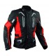 Veste moto A-PRO Tesla impermeable rouge