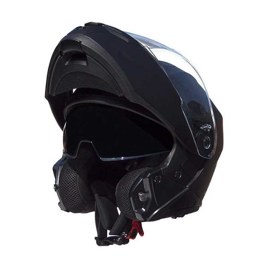 Casco Moto Modulare Doppia Visiera Premier Genius U9 BM Nero Opaco