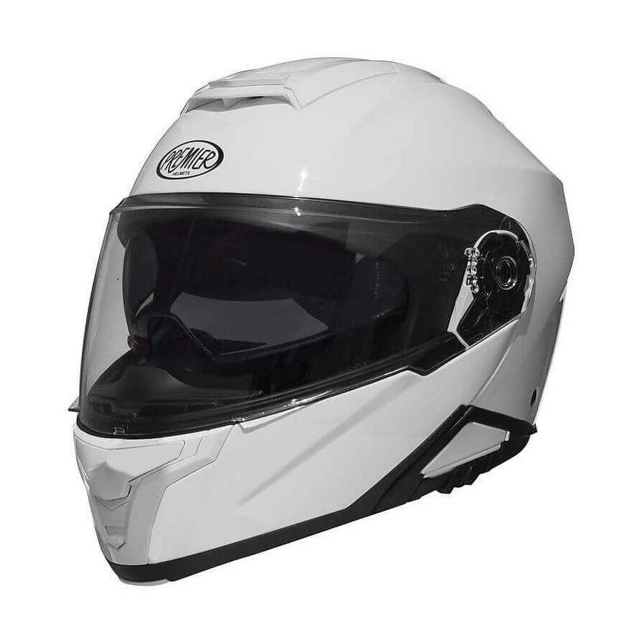 Casco Moto Modulare Doppia Visiera Premier Genius U8 bianco